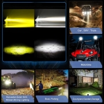 Универсален 30W Лед LED Халоген Фар Работна Лампа къси/дълги светлини бяла + жълта 9V - 60V за джип офроуд мотор мотоциклет