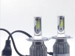 Комплект от 2 броя LED ЛЕД диодни крушки за фар фарове H4 Х4 12V 36W