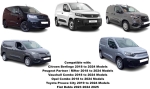 Комплект от 2бр. ветробрани Flex за Peugeot Partner / Citroen Berlingo / Toyota Proace City / Opel Combo след 2018