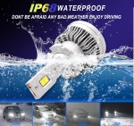 Комплект от 2 броя LED ЛЕД диодни крушки D2S за xenon 12-24V 50000lm Canbus без грешки 6000K