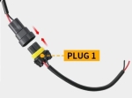 Комплект 2 броя LED фарове за мъгла Dacia, Renault, Ford, Citroen, Suzuki, бяла светлина, Ø91 мм, 12V, алуминиев корпус, H8/H11 букса