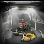 LED Лампа бяла светлина 72 LED, 12V/24V, 6500K, 33 см – Алуминиев корпус, с кабел и букса за свързване