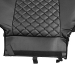 Комплект 1+1 тапицерия от еко кожа за MAN TGX 2015-2020 - черно