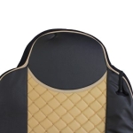 Комплект 1+1 тапицерия от еко кожа за MAN TGX 2015-2020 - бежово-черно