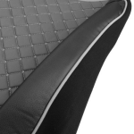 Комплект 1+1 тапицерия от еко кожа за MAN TGX 2015-2020 - сиво-черно