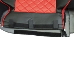 Комплект 1+1 тапицерия от еко кожа за MAN TGX 2015-2020 - червено-черно