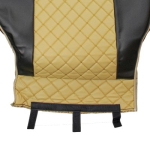 Комплект 1+1 тапицерия от еко кожа за MAN TGX EURO 6 2021+ - бежово-черно