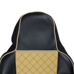 Комплект 1+1 тапицерия от еко кожа за MAN TGX EURO 6 2021+ - бежово-черно