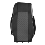 Комплект 1+1 тапицерия от еко кожа за DAF XF 106 2015-2021 - сиво-черно