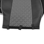 Комплект 1+1 тапицерия от еко кожа за DAF XF 106 2015-2021 - сиво-черно