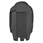 Комплект 1+1 тапицерия от еко кожа за IVECO STRALIS S-WAY 2021 - черно