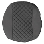 Комплект 1+1 тапицерия от еко кожа за IVECO STRALIS S-WAY 2021 - черно