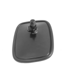 Комплект 2 броя универсално външно странично огледало за обратно виждане 18.5х14см за камион трактор строителни и селскостопански машини багери кемпери и др.