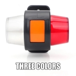 Комплект от 2 броя ЛЕД LED Странични Габарити Габаритни Светлини Тип Рогче с Неон Ефект за Камион Ремарке Тир Бус Ван Каравана и др. 12-24V червено-бяло-оранжево