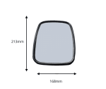 Универсално широкоъгълно странично огледало за обратно виждане 213 mm x 168 mm за камион мотокар строителни и селскостопански машини и др.