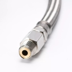 Преносим авто въздушен компресор 12V, 300 PSI, дебит 1.8 CFM, с метален маркуч - за пневматично окачване, офроуд, клаксони и въздушни системи