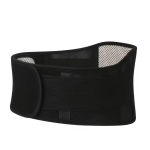 Лумбален колан с турмалин и магнити, регулируем, унисекс - размер L, 105 cm, черен цвят