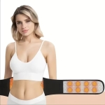 Лумбален колан с турмалин и магнити, регулируем, унисекс - размер XL, 113 cm, черен цвят