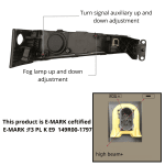Комплект LED халогени, фарове за мъгла с двойна лупа за VOLVO FH4 / FM4 (2013–2019)