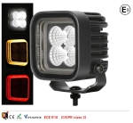 30W LED Халоген Бял, Разпръсната светлина с жълта и червена DRL светлина 12V-24V