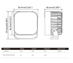 30W LED Халоген Бял, Разпръсната светлина с жълта и червена DRL светлина 12V-24V