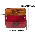 Универсални Стопове за ремарке с крушки, 4 функции с кабел и букса 7 пина – 12V, E24