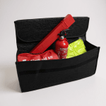 Пълен Авариен Комплект за автомобил в текстилна чанта – безопасност и първа помощ