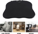 Ергономична седалка с мемори пяна и 3D дишаща мрежа – противохлъзгаща, с колан, за кола, офис и дом