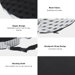 Ергономична седалка с мемори пяна и 3D дишаща мрежа – противохлъзгаща, с колан, за кола, офис и дом