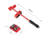 Комплект за повдигане и преместване на мебели и уреди - с повдигач и ролкови платформи