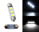 Комплект 2 бр. LED крушки C5W 31 mm, 3x SMD 5050, 6000–6500K бяла светлина – блистер