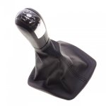 Топка Скоростен Лост с Маншон От Еко Кожа За Skoda Octavia II 5 Скорости ОЕМ 1ZD711113A