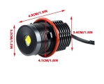 Комплект LED Angel Eyes крушки за BMW – CANBUS,  бяла светлина, Plug & Play