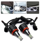 Комплект H8 40W LED Angel Eyes крушки за BMW – CANBUS, бяла светлина, OEM 63217760782