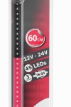 Светещ LED бар 60 cm 45 LED 12V - 24V черно-червено-жълто DE Germany флаг знаме Германия