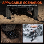 Комплект 2 бр. подложки против буксуване за допълнително сцепление на гуми 104 x 28 см