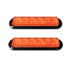LED аварийна / сигнална лампа (Flash) – Жълта  6 Диода  4 режима  12V-24V