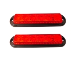 LED аварийна / сигнална лампа (Flash) – Червена  6 Диода  4 режима 12V-24V