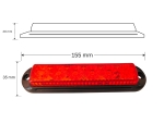 LED аварийна / сигнална лампа (Flash) – Червена  6 Диода  4 режима 12V-24V