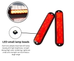 LED аварийна / сигнална лампа (Flash) – Червена  6 Диода  4 режима 12V-24V