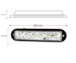 LED аварийна / сигнална лампа (Flash) – Бяла 6 Диода  4 режима 12V-24V