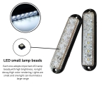 LED аварийна / сигнална лампа (Flash) – Бяла 6 Диода  4 режима 12V-24V