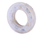 Кръгъл LED габарит / маркер – Бял  9 диода  12V-24V