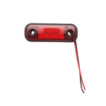 Червена LED Габаритна светлина / маркер - 12 диода 12V-24V
