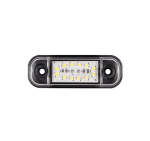 Бяла LED Габаритна светлина / маркер - 12 диода 12V-24V