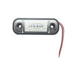 Бяла LED Габаритна светлина / маркер - 12 диода 12V-24V