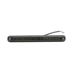 Червен LED Габарит / Маркер - Опушен 16 диода 12V-24V 235mm