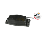 LED Габарит със Сигнална Блиц функция - 2 светлини Жълто/Бяло Опушен 30 диода 24V