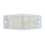 LED Габарит със Сигнална Блиц функция - 2 светлини Жълто/Бяло 30 диода 24V