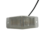 LED Габарит със Сигнална Блиц функция - 2 светлини Жълто/Бяло 30 диода 24V
